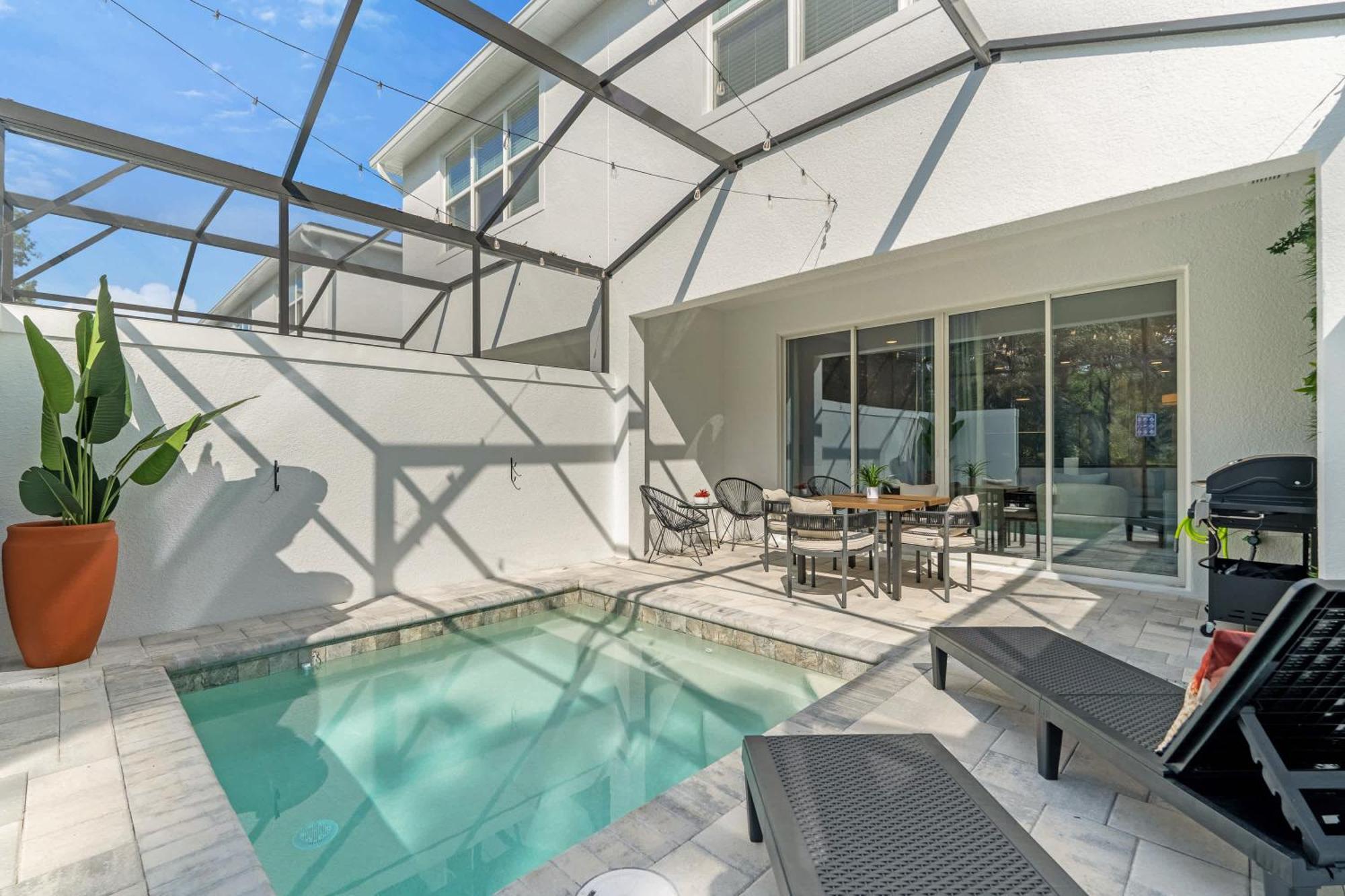 Upstay - Modern Family Townhouse W Private Pool Orlando Eksteriør billede